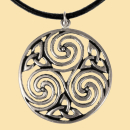 Keltisches Amulett "Trinity" -  versilbert